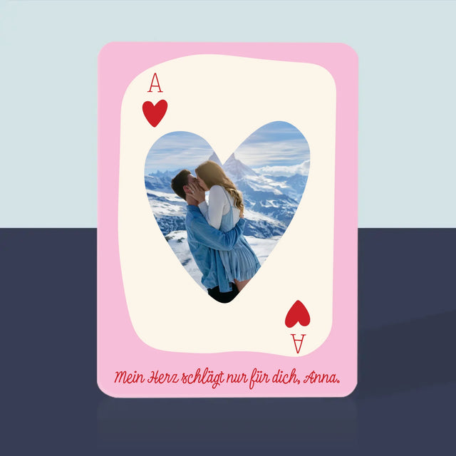 Photo et signature : Carte de Saint-Valentin - Cartes à jouer | DE