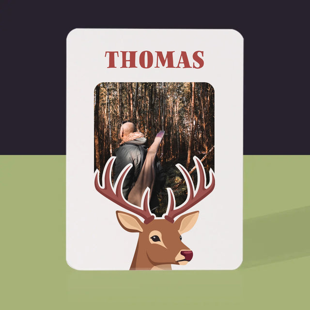 Photo et légende : Cerf - Cartes à jouer | DE