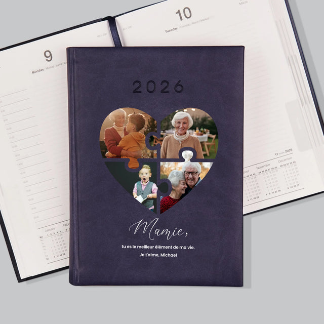 Le Collage Photo: Casse-Tête, Un Cœur Pour Grand-Mère - Agenda