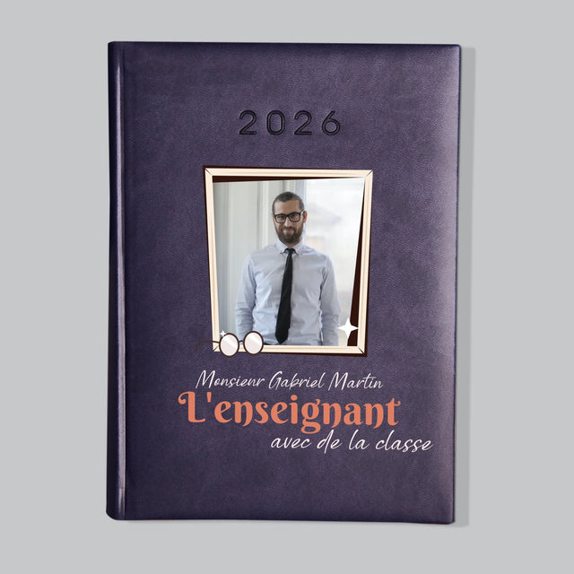 La Photo Et Un Texte: L'Enseignant Avec De La Classe - Agenda