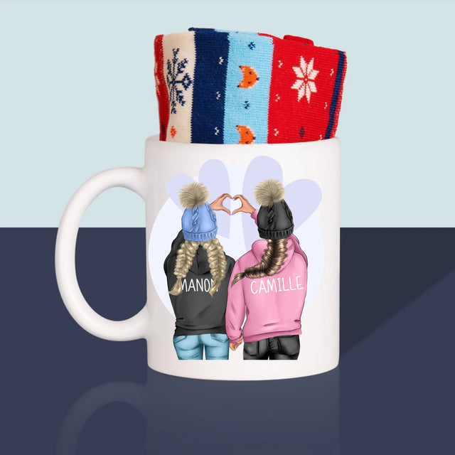 La Création Du Personnage: Amies De L'Hiver - Chaussettes D'Hiver Dans Une Tasse