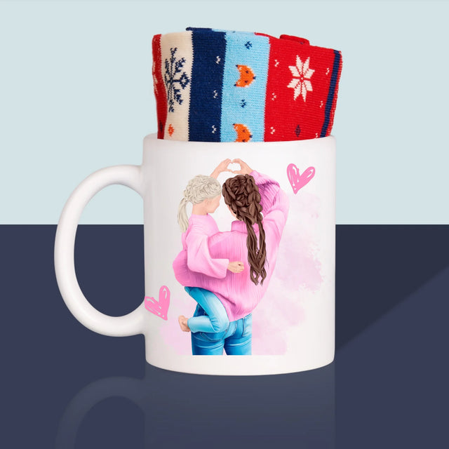 La Création Du Personnage: La Meilleure Maman Du Monde - Chaussettes D'Hiver Dans Une Tasse