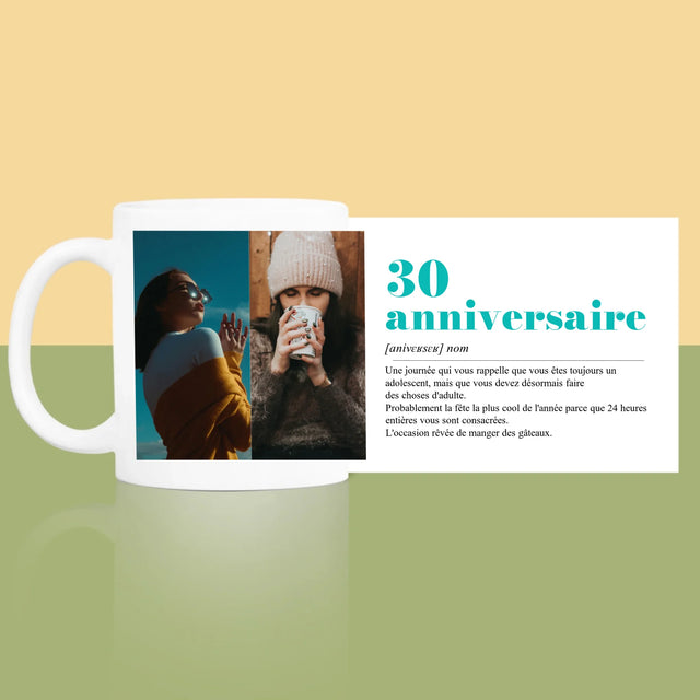 Le Collage Photo: 30E Anniversaire, Définition - Le Mug