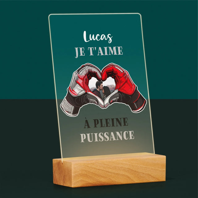 La Photo Et Un Texte: Je T'Aime À Pleine Puissance - Impression Sur Verre Acrylique