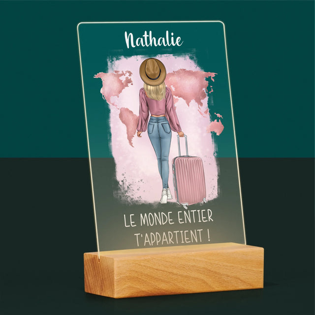 La Création Du Personnage: Voyageuse - Impression Sur Verre Acrylique