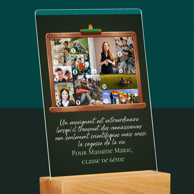 Forme Des Photos: Un Enseignant Est Quelqu'Un Extraordinaire - Impression Sur Verre Acrylique