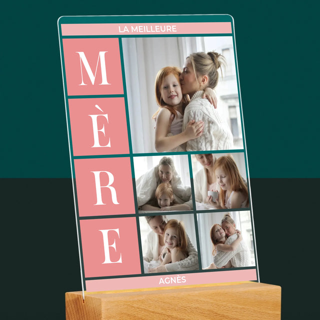 Collage Photo: Meilleure Maman, Collage - Impression Sur Verre Acrylique