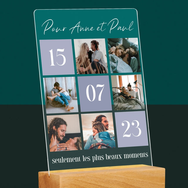 Collage Photo: Les Meilleurs Moments - Impression Sur Verre Acrylique