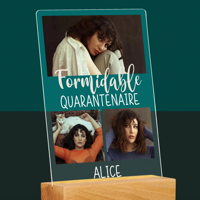 Le Collage Photo: Quarantenaire Formidable - Impression Sur Verre Acrylique