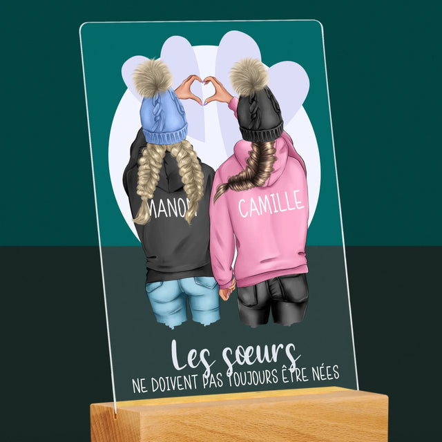 La Création Du Personnage: Amies De L'Hiver - Impression Sur Verre Acrylique