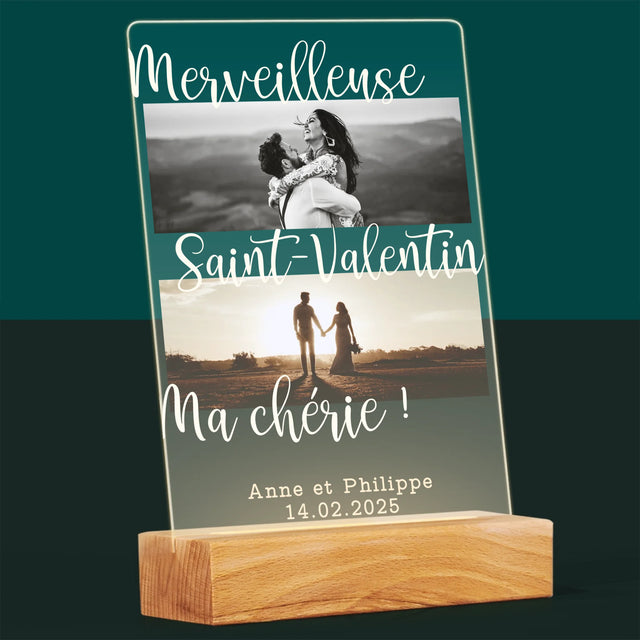 Le Collage Photo: Merveilleuse Saint-Valentin - Impression Sur Verre Acrylique