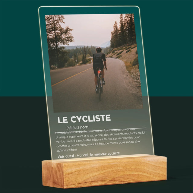 La Photo Et Un Texte: Cycliste - Définition - Impression Sur Verre Acrylique