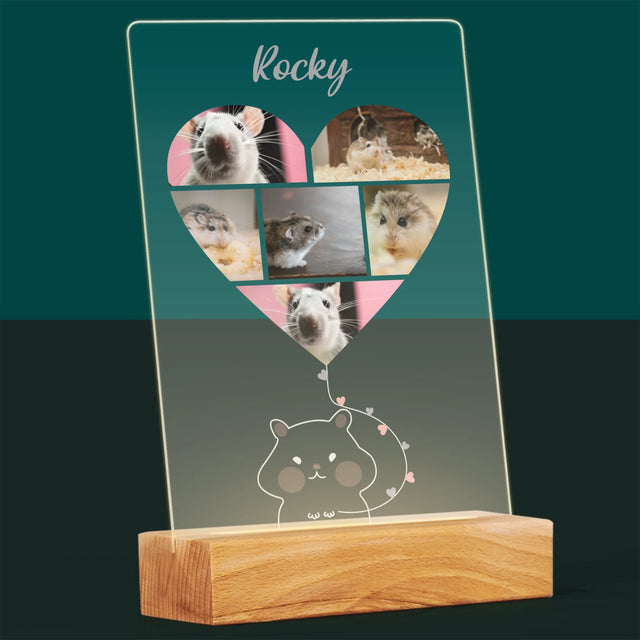 Le Collage Photo: Hamster - Impression Sur Verre Acrylique