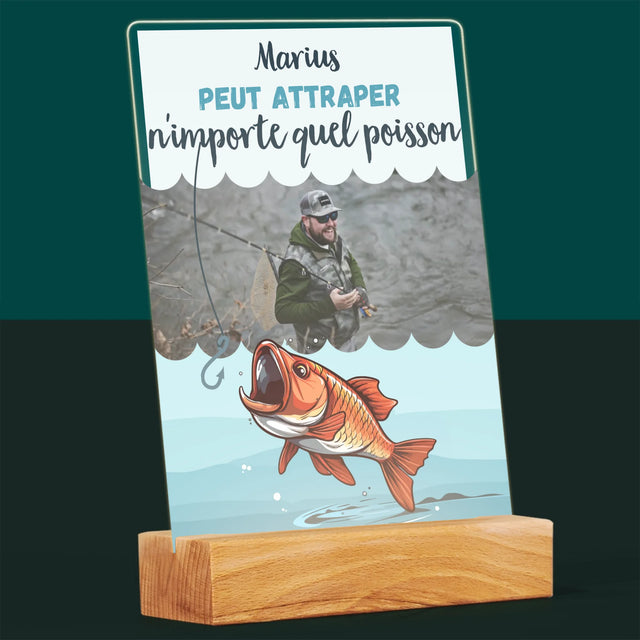 La Photo Et Un Texte: Il Peut Attraper... - Impression Sur Verre Acrylique