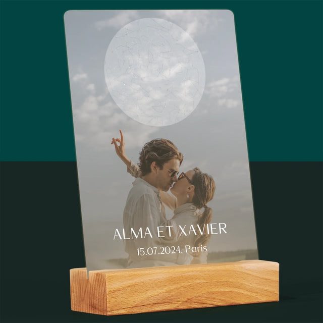 Carte Des Étoiles: Le Mariage - Impression Sur Verre Acrylique