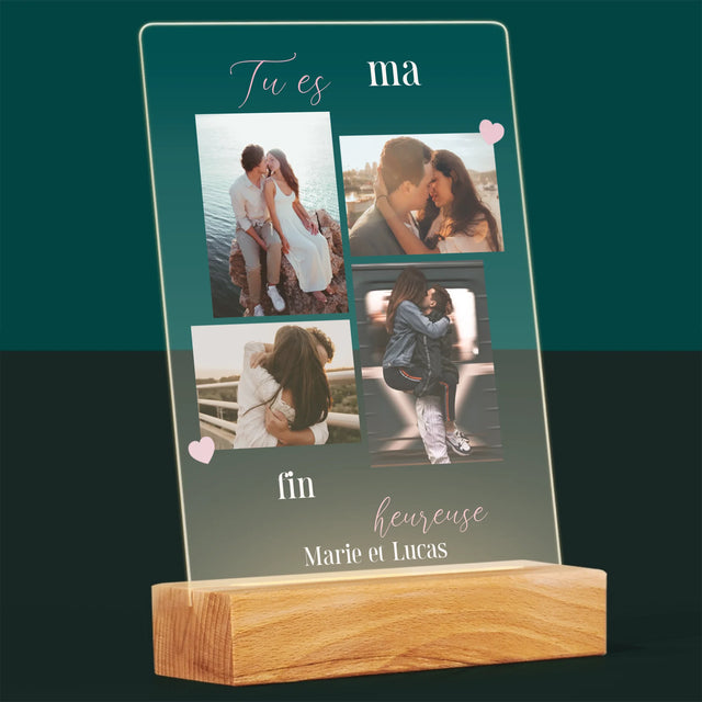 Le Collage Photo: Tu Es Ma Fin Heureuse - Impression Sur Verre Acrylique