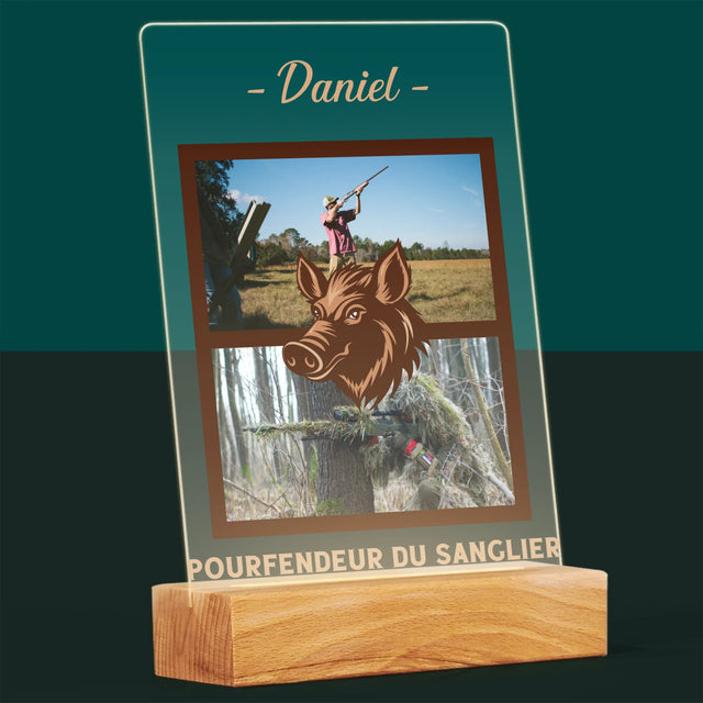 Le Collage Photo: Pourfendeur Du Sanglier - Impression Sur Verre Acrylique