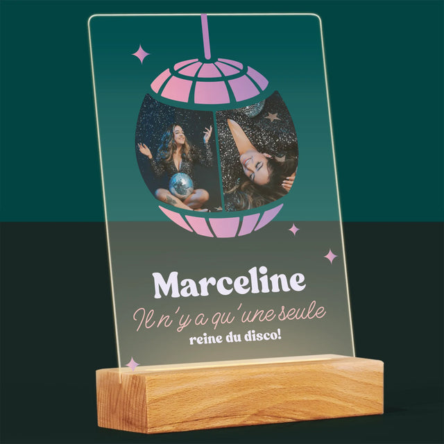 Collage Photo: La Reine Du Disco - Impression Sur Verre Acrylique