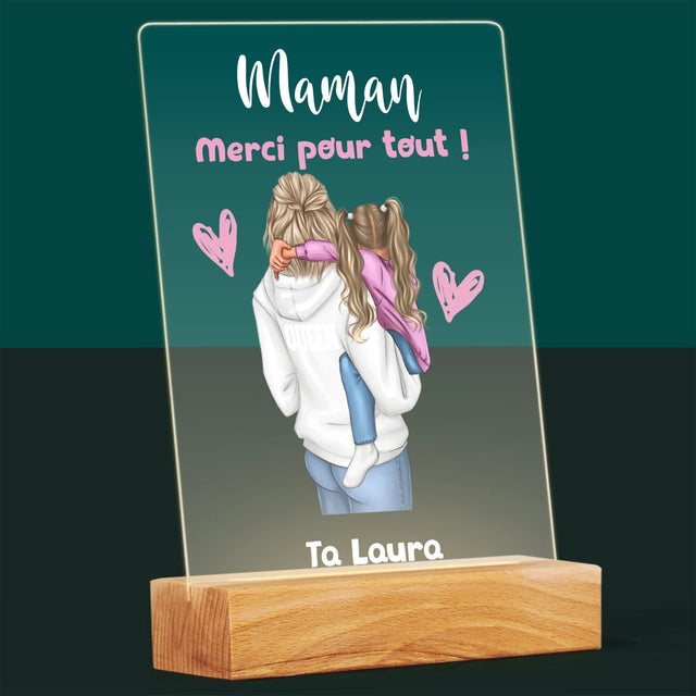 La Création Du Personnage: Mère Avec Enfant - Impression Sur Verre Acrylique