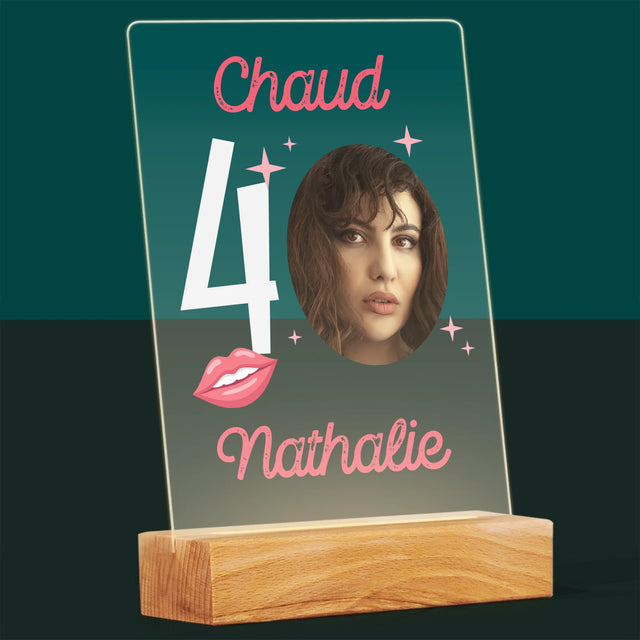 La Photo Et Un Texte: Chaud 40 - Impression Sur Verre Acrylique