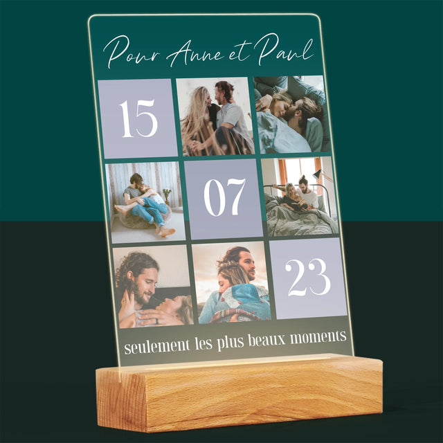 Collage Photo: Les Meilleurs Moments - Impression Sur Verre Acrylique