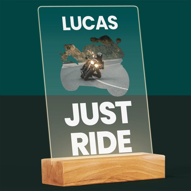 Forme Des Photos: Just Ride - Impression Sur Verre Acrylique