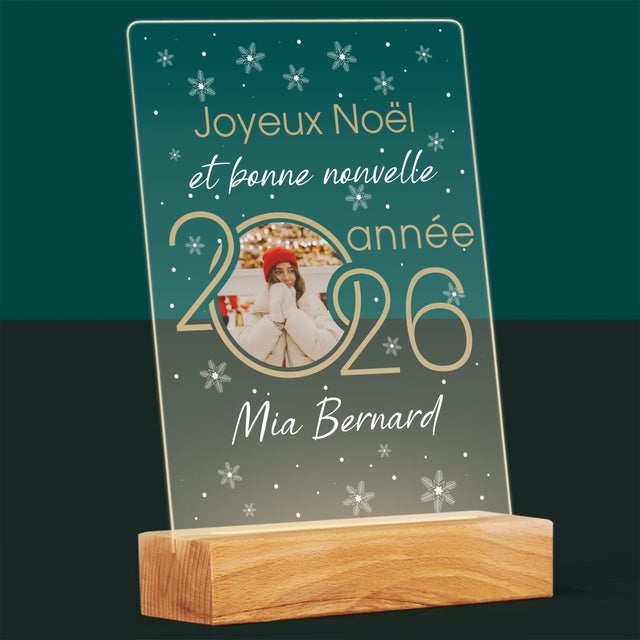 Le Collage Photo: Bonne Nouvelle Année - Impression Sur Verre Acrylique