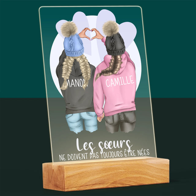 La Création Du Personnage: Amies De L'Hiver - Impression Sur Verre Acrylique