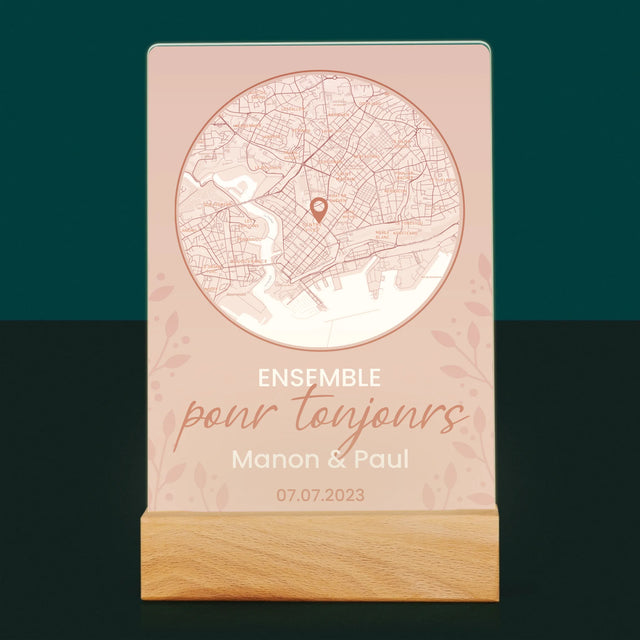Plan De Ville: Ensemble Pour Toujours - Impression Sur Verre Acrylique