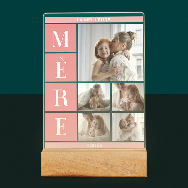 Collage Photo: Meilleure Maman, Collage - Impression Sur Verre Acrylique