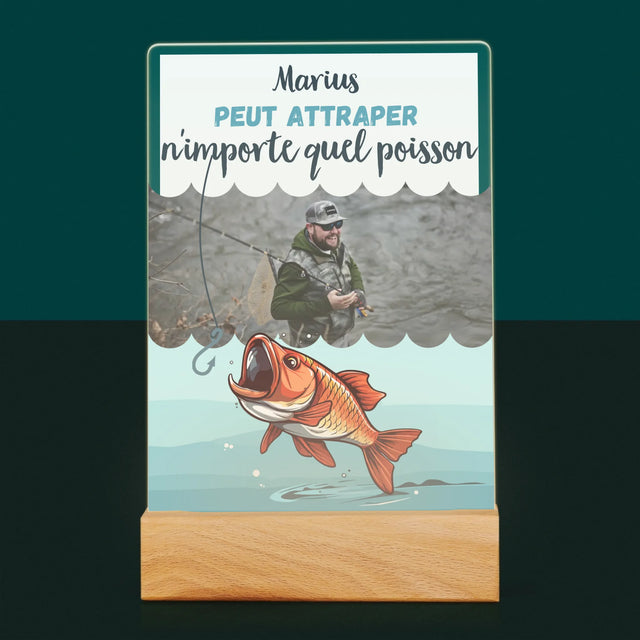 La Photo Et Un Texte: Il Peut Attraper... - Impression Sur Verre Acrylique