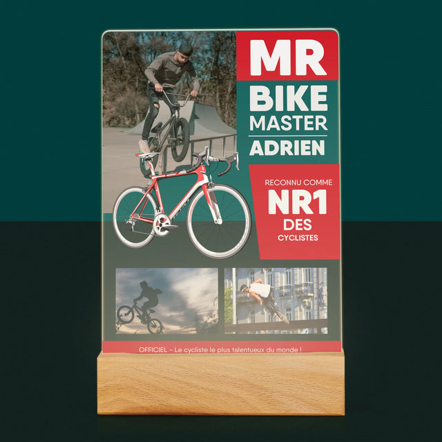 La Couverture De Magazine: Mr Bike Master - Impression Sur Verre Acrylique