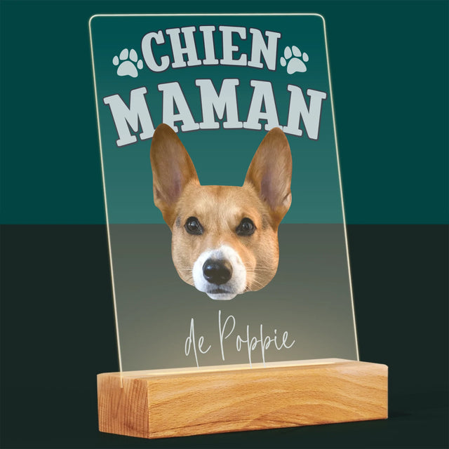 Ton Personnage: Chien Maman - Impression Sur Verre Acrylique