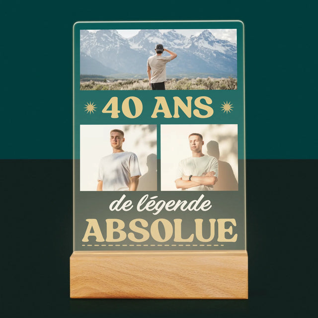 Le Collage Photo: 40 Ans De Légende - Impression Sur Verre Acrylique