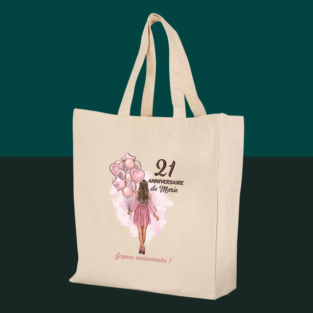 La Création Du Personnage: Anniveraire Ballons - Sac En Toile