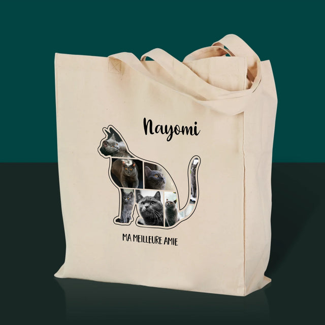 Forme Des Photos: Chat Le Meilleur Ami - Sac En Toile