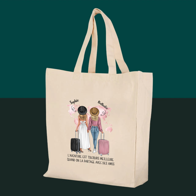 La Création Du Personnage: Amies Voyageuses - Sac En Toile