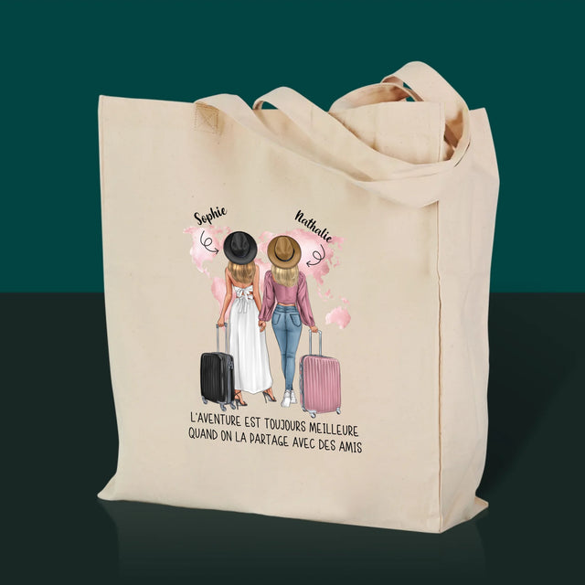 La Création Du Personnage: Amies Voyageuses - Sac En Toile