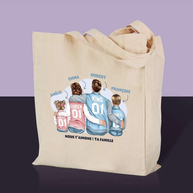 La Création Du Personnage: Famille En Sweatshirts - Sac En Toile