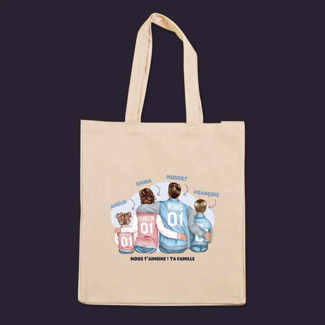 La Création Du Personnage: Famille En Sweatshirts - Sac En Toile