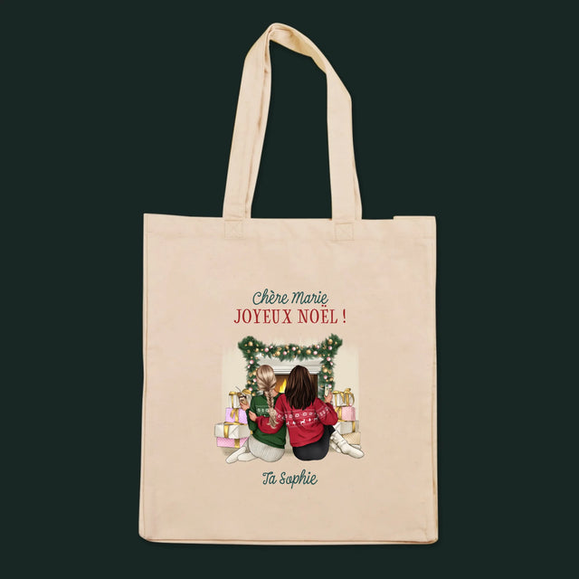 La Création Du Personnage: Amies De Noël - Sac En Toile