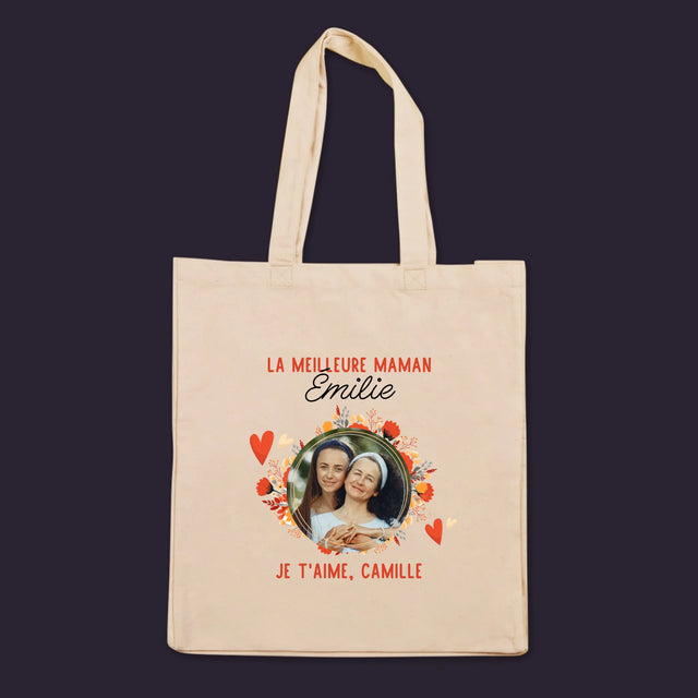 La Photo Et Un Texte: La Meilleure Maman - Sac En Toile