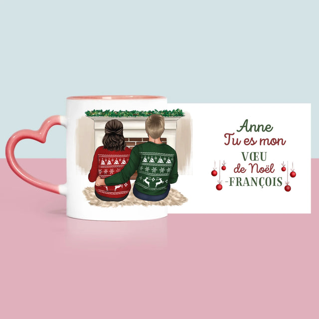 La Création Du Personnage: Couple De Noël - Le Mug