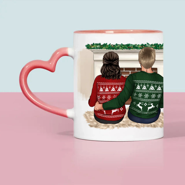 La Création Du Personnage: Couple De Noël - Le Mug