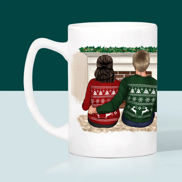 La Création Du Personnage: Couple De Noël - Le Mug