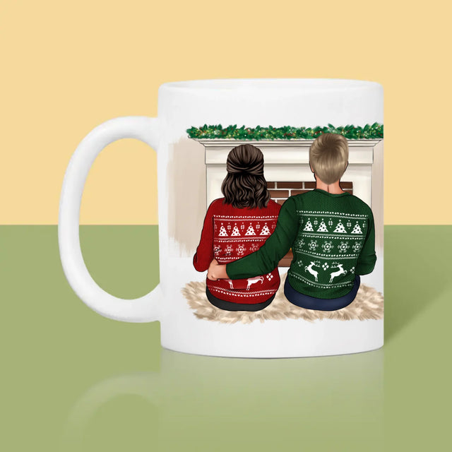 La Création Du Personnage: Couple De Noël - Le Mug