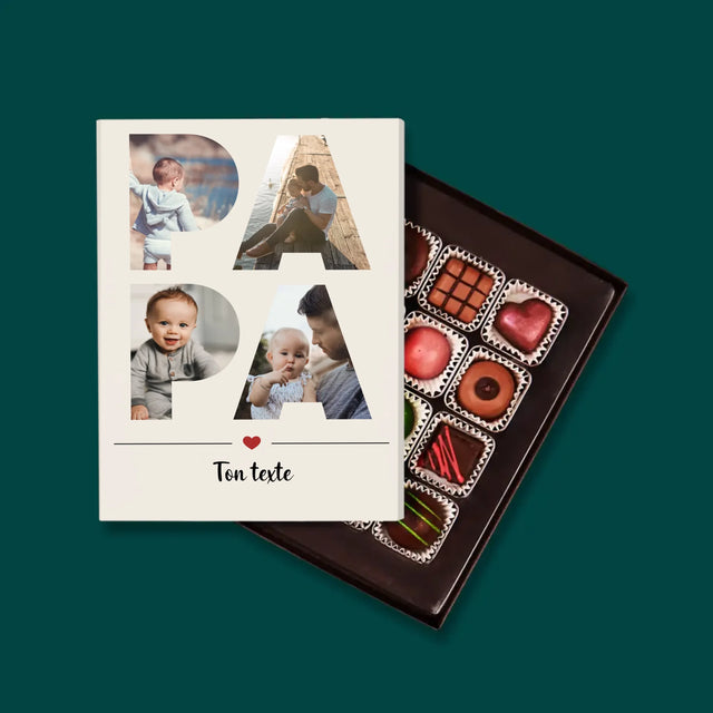 Collage Photo De Lettre: Papa Des Photos - Pralines