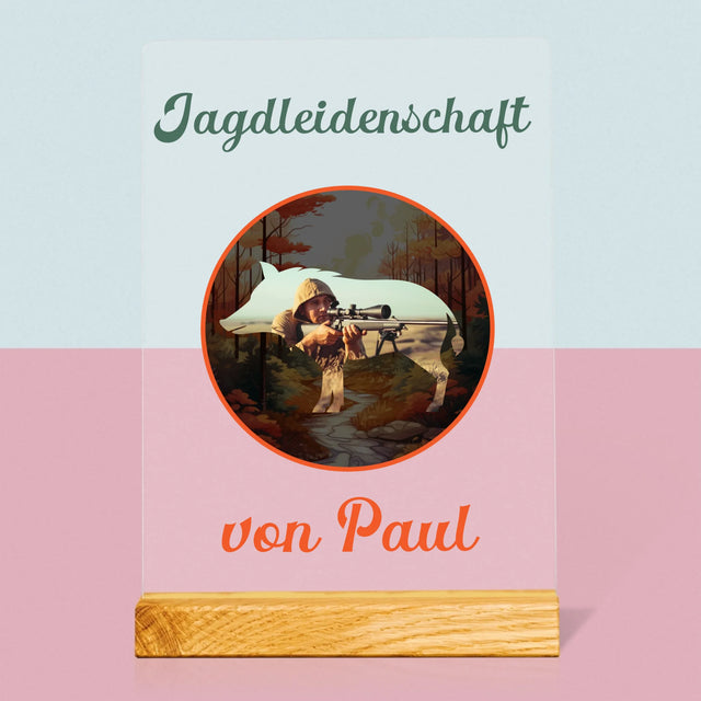 Zdjęcie I Podpis: Passion de la Chasse - Impression sur Verre Acrylique | DE
