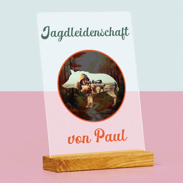 Zdjęcie I Podpis: Passion de la Chasse - Impression sur Verre Acrylique | DE