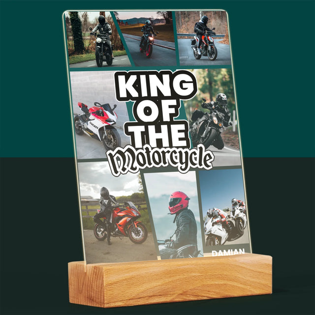 Photocollage : King Of The Motorcycle - Impression sur verre acrylique | DE